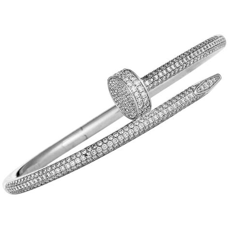 cartier clou bracelet diamant|juste un clou bracelet price.